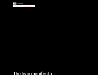 leapmanifesto.org screenshot