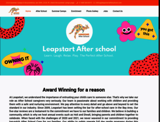 leapstartafterschool.com screenshot