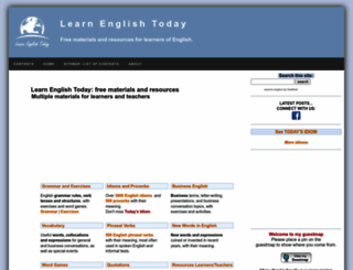 learn-english-today.com screenshot