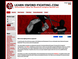 learn-sword-fighting.com screenshot