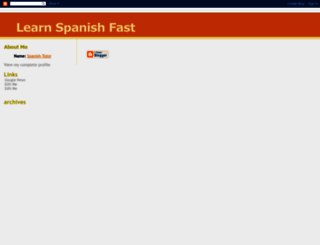 learn-to-speak-spanish.blogspot.se screenshot