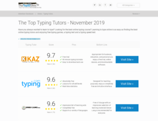 learn-to-type.thetop10sites.com screenshot