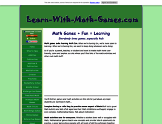 learn-with-math-games.com screenshot
