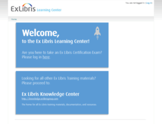 learn.exlibrisgroup.com screenshot