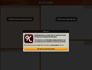 learn.knockoutjs.com screenshot