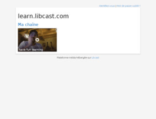 learn.libcast.com screenshot
