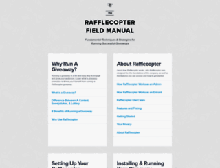 learn.rafflecopter.com screenshot