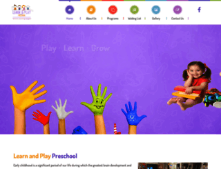 learnandplaypreschool.com.au screenshot