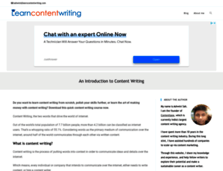 learncontentwriting.com screenshot