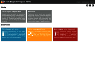 learnenglishirregularverbs.com screenshot