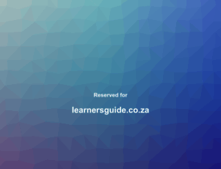 learnersguide.co.za screenshot