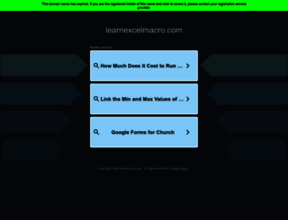learnexcelmacro.com screenshot