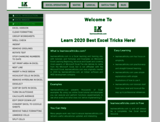 learnexceltricks.com screenshot