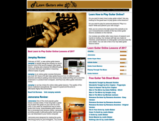 learnguitarsonline.com screenshot