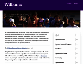 learning-in-action.williams.edu screenshot