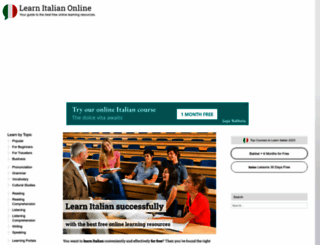 learning-italian-online.org screenshot