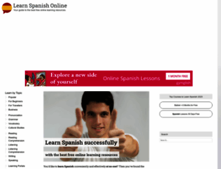 learning-spanish-online.org screenshot