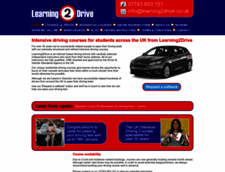 learning2drive.co.uk screenshot