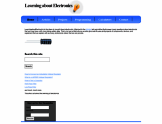 learningaboutelectronics.com screenshot