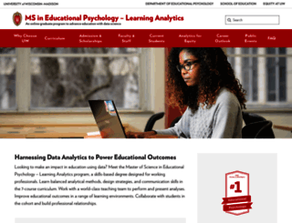 learninganalytics.education.wisc.edu screenshot