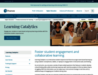 learningcatalytics.com screenshot