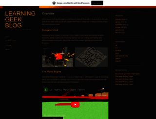 learninggeekblog.wordpress.com screenshot