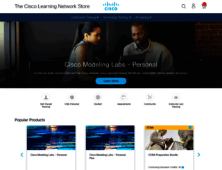 learningnetworkstore.cisco.com screenshot