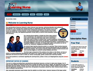 learningnurse.com screenshot