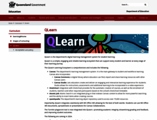 learningplace.eq.edu.au screenshot