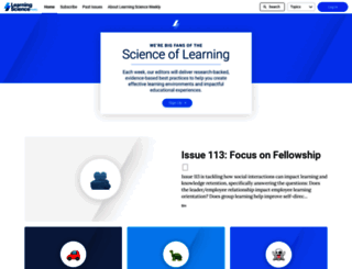learningscienceweekly.com screenshot