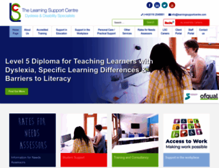 learningsupportcentre.com screenshot