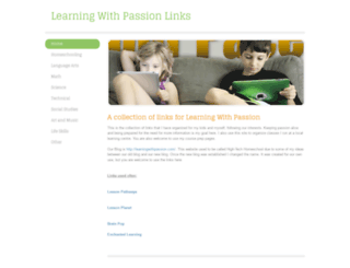 learningwithpassionlinks.weebly.com screenshot