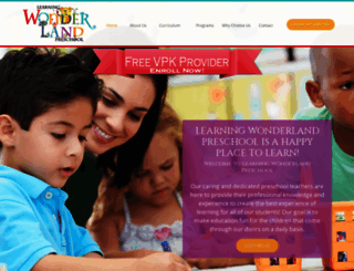 learningwonderlandpreschool.com screenshot