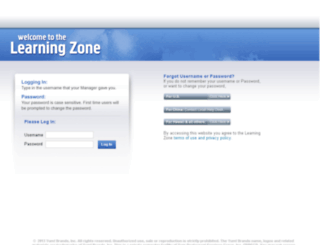 learningzone.kfc.yum.com screenshot