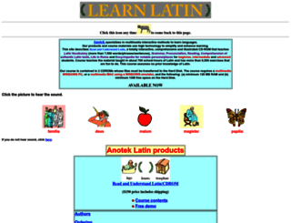 learnlatinlanguage.com screenshot