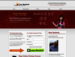 learnmandarin.com.au screenshot
