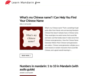 learnmandarinfree.com screenshot