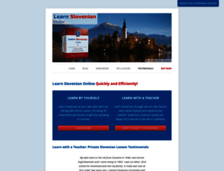 learnslovenianonline.com screenshot