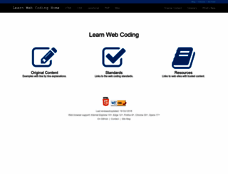 learnwebcoding.com screenshot