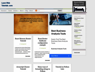 learnwebtutorials.com screenshot