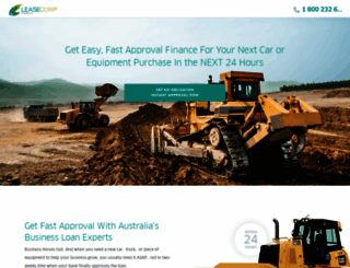 leasecorpfinance.com.au screenshot