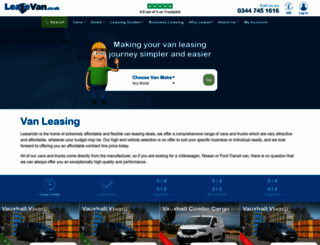 leasevan.co.uk screenshot