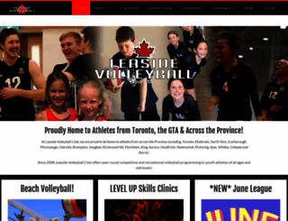 leasidevolleyball.ca screenshot