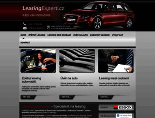 leasingexpert.cz screenshot