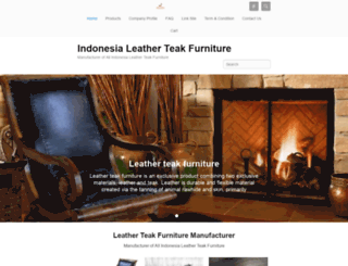 leather-teakfurniture.com screenshot