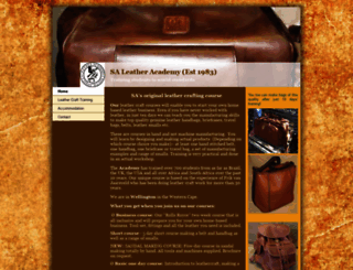 leatheracademy.co.za screenshot