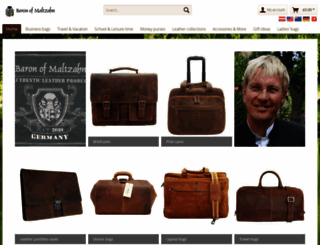 leatherbags-baron-of-maltzahn.co.uk screenshot