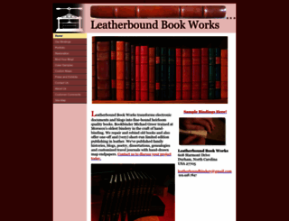 leatherboundbindery.com screenshot