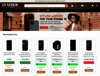 leathercasestore.com.au screenshot