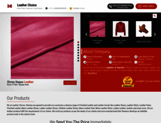 leatherchoicechennai.com screenshot